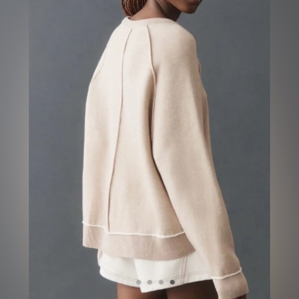Anthropologie Pilcro Oaklyn Cozy Crewneck Sweatshirt-Size Small